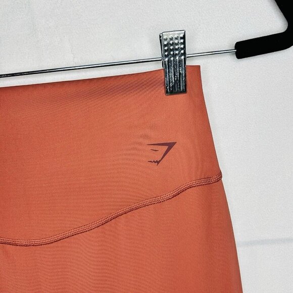 Gymshark Women's High-Waisted Elevate Leggings Rose Brown Sz M - Picture 4 of 10